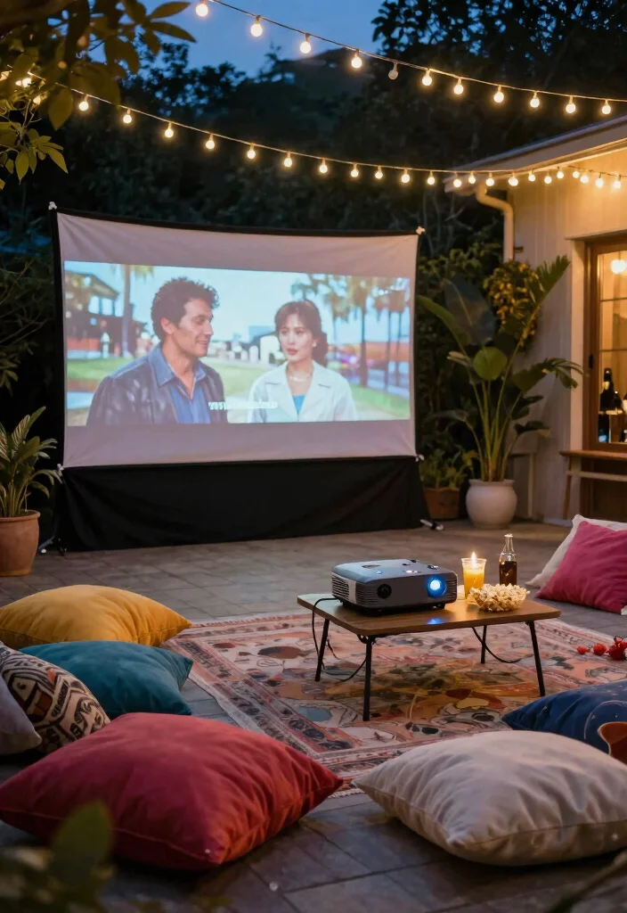 17 Outdoor Patio 2026 Trending Ideas That Feel Like a Luxury Getaway - 12. Outdoor Movie Night Setup 1