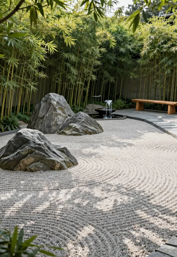 18 Backyard Oasis Ideas That Feel Like a Private Luxury Resort 12 18 Backyard Oasis Ideas That Feel Like a Private Luxury Resort - 2. Tranquil Zen Garden 1