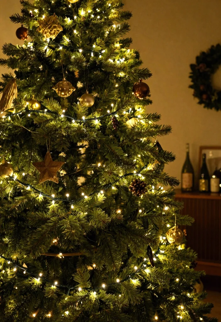 18 Farmhouse Christmas Tree Ideas That Feel Cozy & Magical 67 18 Farmhouse Christmas Tree Ideas That Feel Cozy & Magical - 17. Twinkling Fairy Lights 1