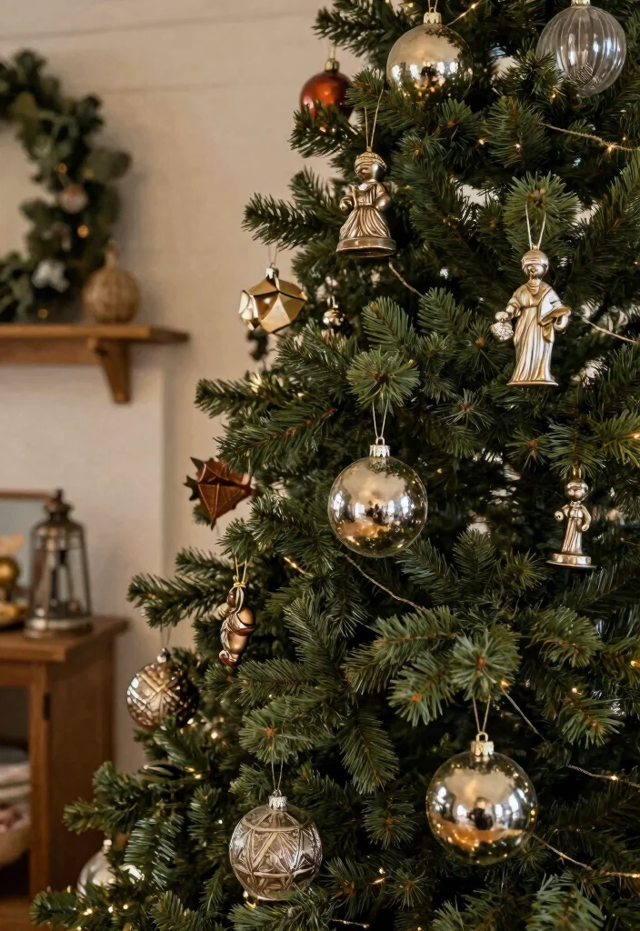 18 Farmhouse Christmas Tree Ideas That Feel Cozy & Magical 26 18 Farmhouse Christmas Tree Ideas That Feel Cozy & Magical - 6. Vintage Farmhouse Themed Ornaments 1