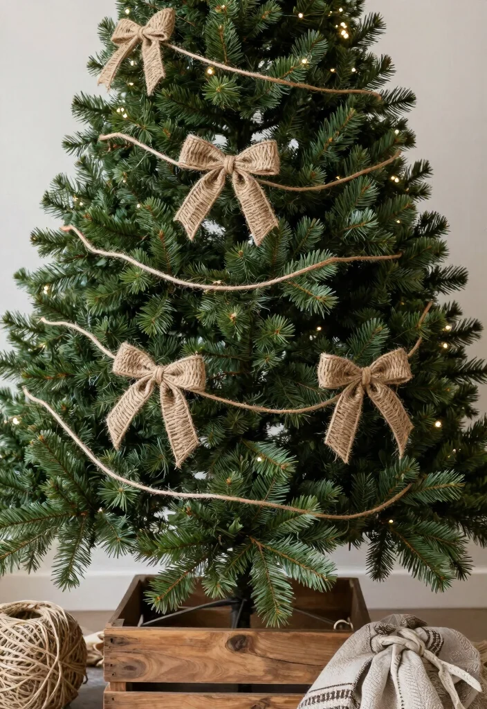 18 Farmhouse Christmas Tree Ideas That Feel Cozy & Magical 49 18 Farmhouse Christmas Tree Ideas That Feel Cozy & Magical - 9. Twine and Natural Fiber Accents 1