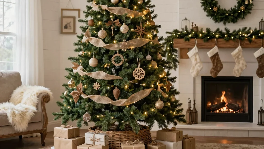 18 Farmhouse Christmas Tree Ideas That Feel Cozy & Magical