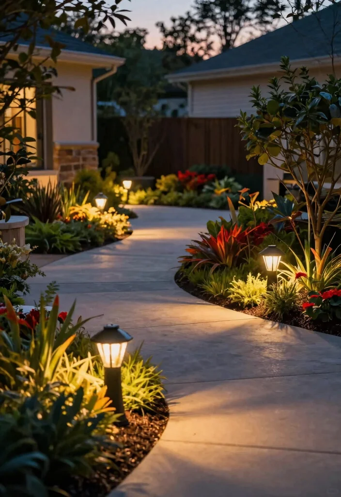 18 Front Yard Design Ideas Landscaping Lovers Will Adore - 13. Solar-Powered Lighting 1