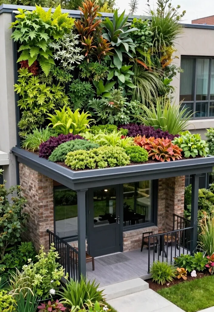18 Front Yard Design Ideas Landscaping Lovers Will Adore - 14. Green Roofs and Living Walls 1