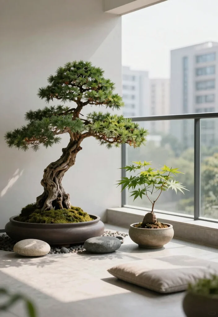 18 Small Balcony Apartment Plants Ideas for a Lush Urban Jungle 30 18 Small Balcony Apartment Plants Ideas for a Lush Urban Jungle - 10. Minimalist Zen Plants 1