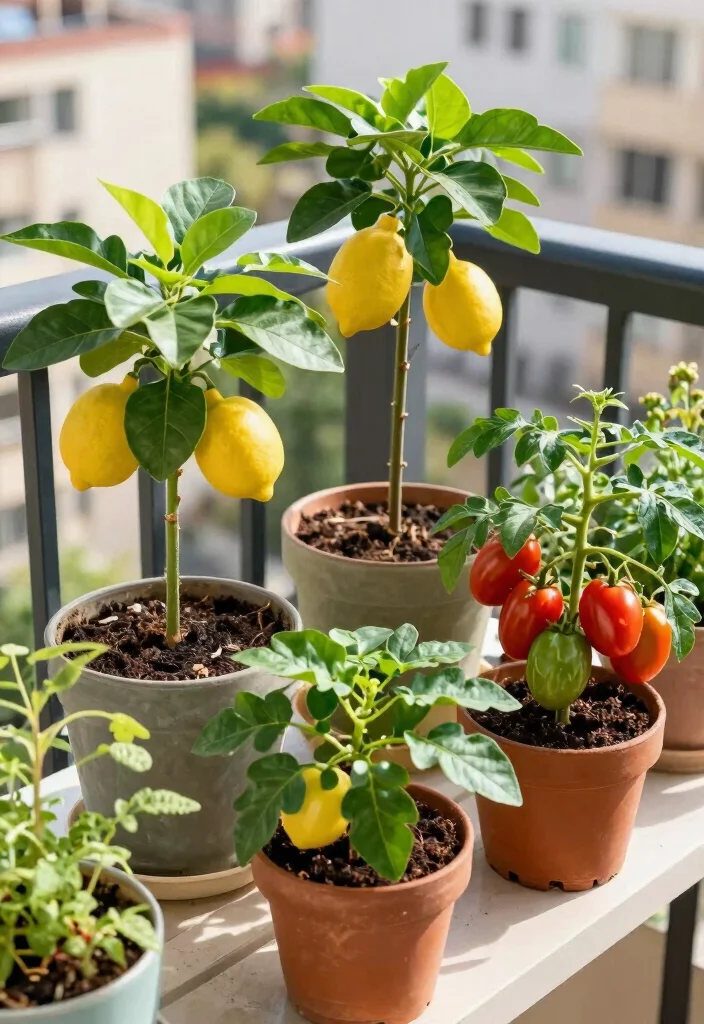 18 Small Balcony Apartment Plants Ideas for a Lush Urban Jungle 44 18 Small Balcony Apartment Plants Ideas for a Lush Urban Jungle - 14. Compact Fruits and Vegetables 1