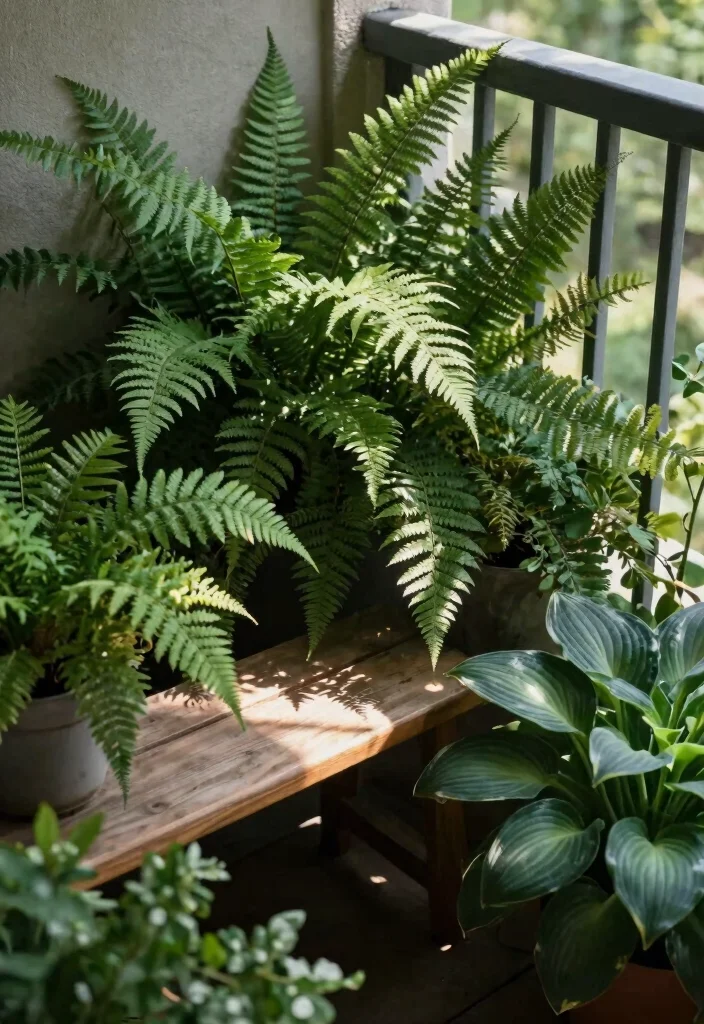 18 Small Balcony Apartment Plants Ideas for a Lush Urban Jungle 55 18 Small Balcony Apartment Plants Ideas for a Lush Urban Jungle - 15. Shade-Loving Plants for Low Light Areas 1